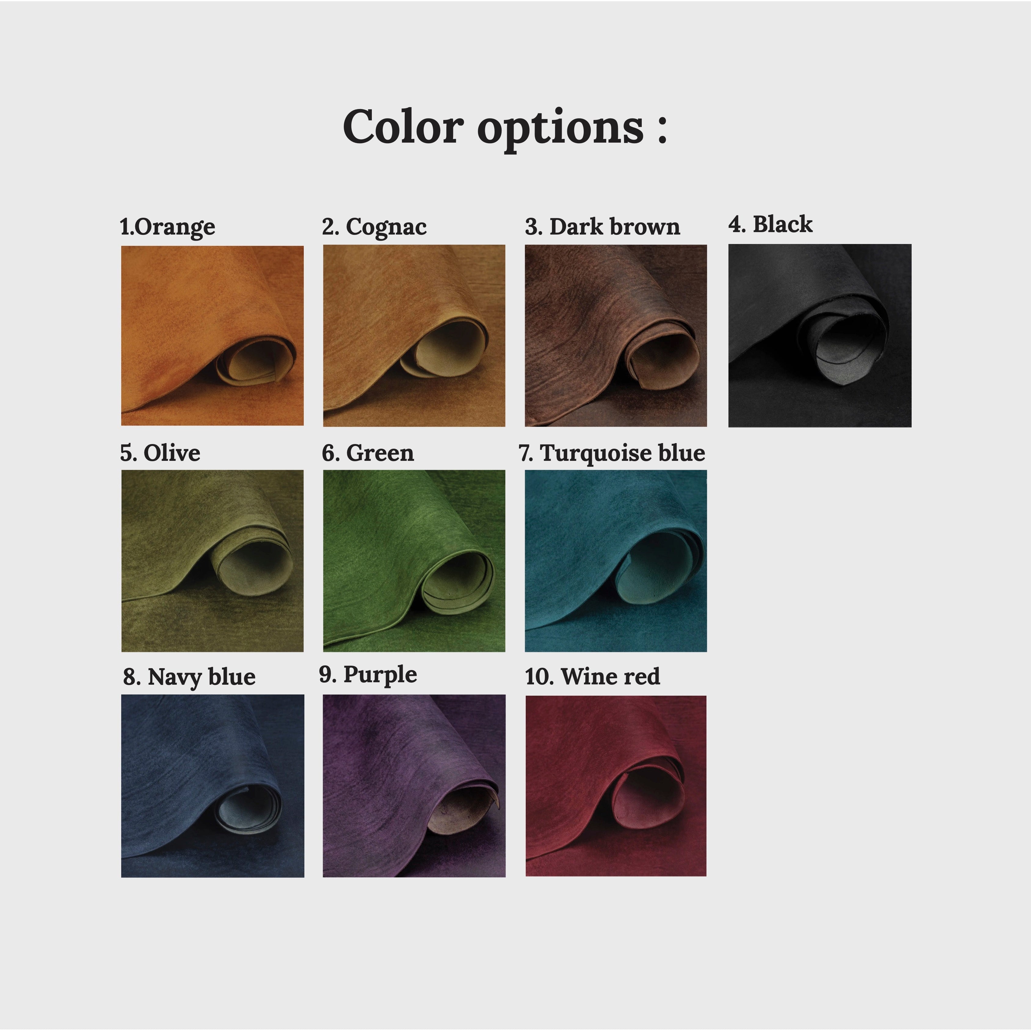 Color swatches of various fabric colors on a light gray background